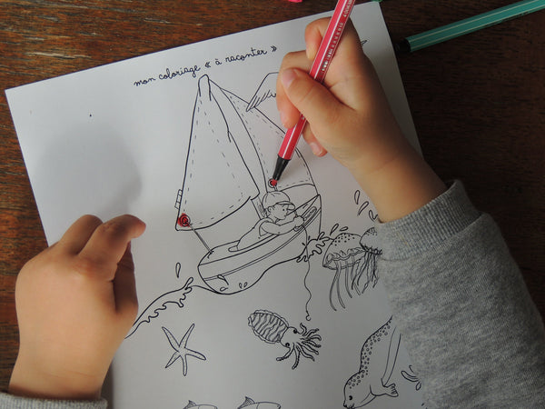 Capitaine Chachou, un coloriage à raconter !