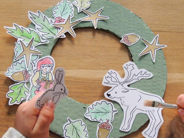 Une couronne de l'Avent avec Eugène !