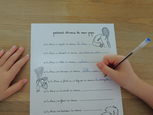 portrait chinois de mon papa !