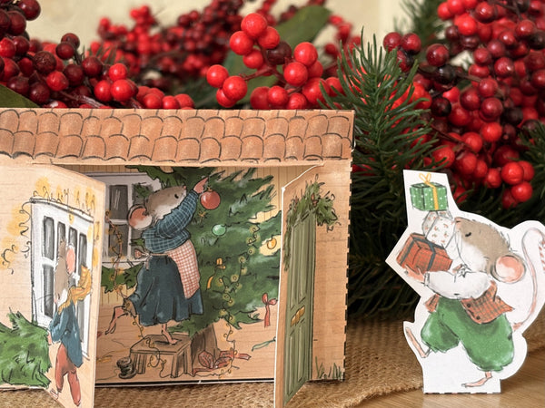 La mini-maison de Noël des souris