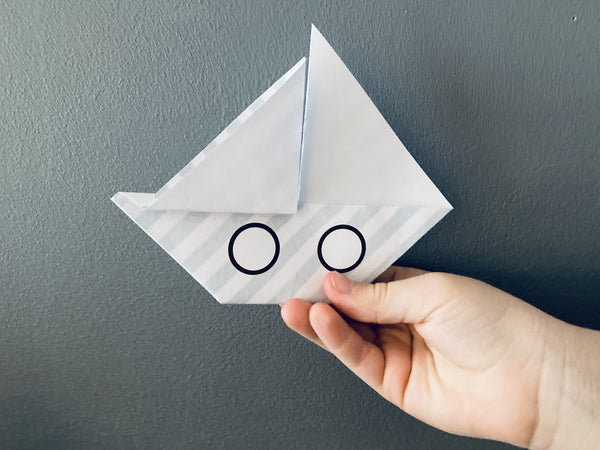 Un bateau de papier pour écrire des mots doux !