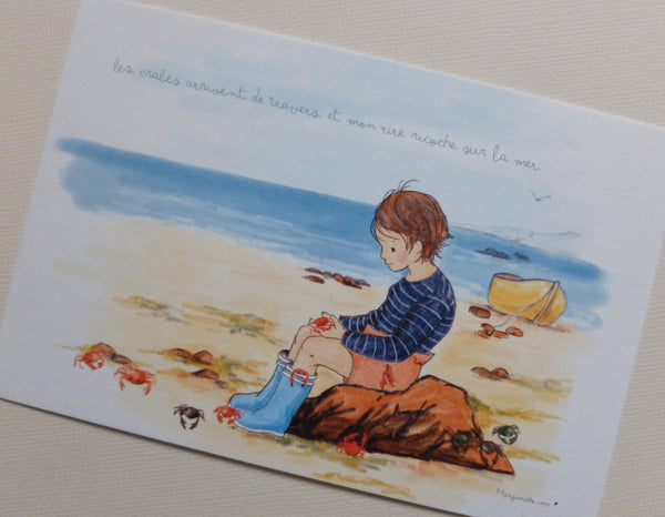 La carte "Les crabes arrivent de travers..."