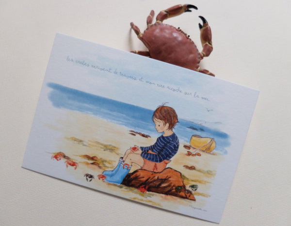 La carte "Les crabes arrivent de travers..."