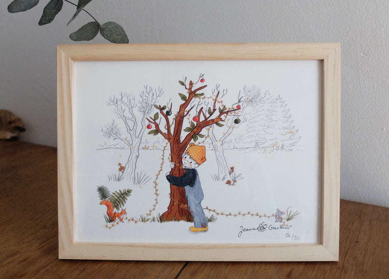 Le tirage signé "Le Petit Pommier et Eugène"