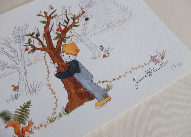 Le tirage signé "Le Petit Pommier et Eugène"