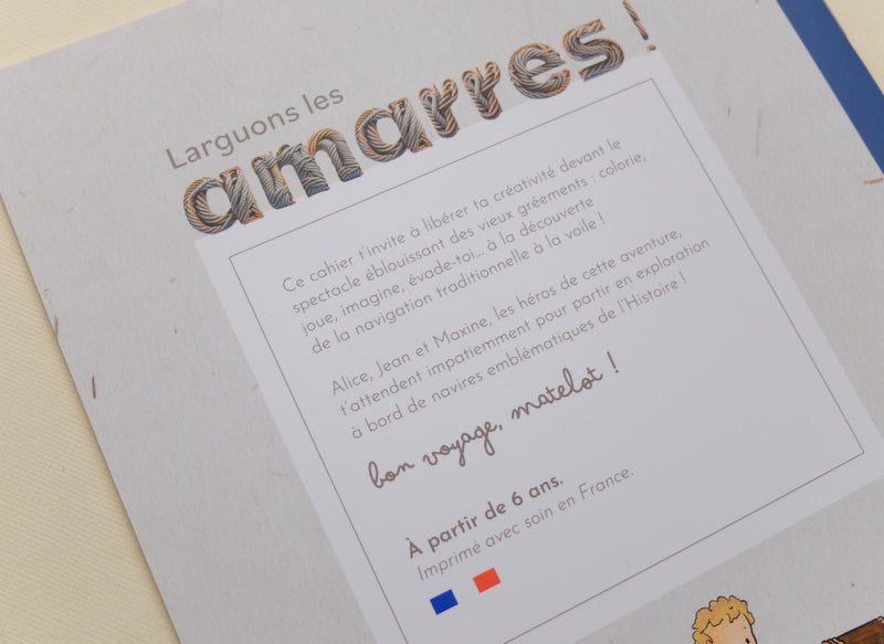 Le cahier d'activités "Larguons les amarres !"