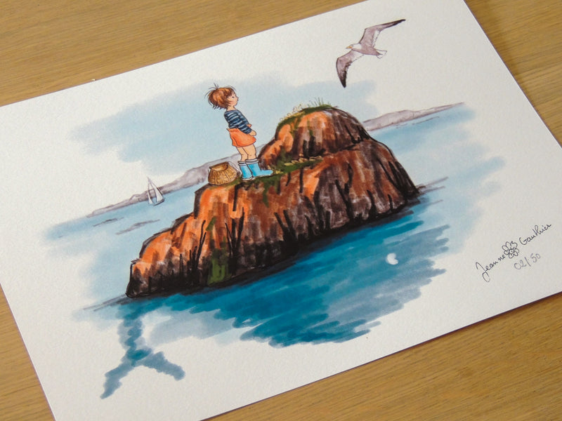 Le tirage signé "L'île aux crabes"
